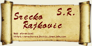Srećko Rajković vizit kartica